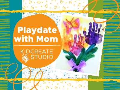 Kidcreate Studio - Oak Park. Playdate with Mom- Flower Bouquet Keepsake Workshop (18 Months-6 Years)
