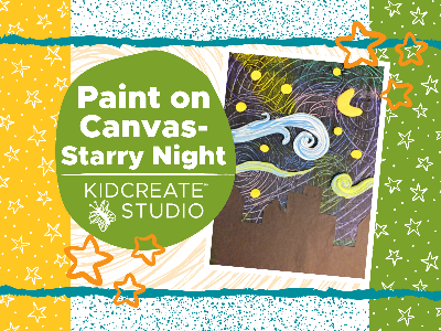 Paint on Canvas- Starry Night Homeschool Workshop (4-10 Years) Paint on Canvas- Starry Night Homeschool Workshop (4-10 Years)