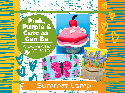 Kidcreate Studio - Johns Creek. Pink, Blue, Purple & Cute as Can Be- Summer Camp (4-10Y)